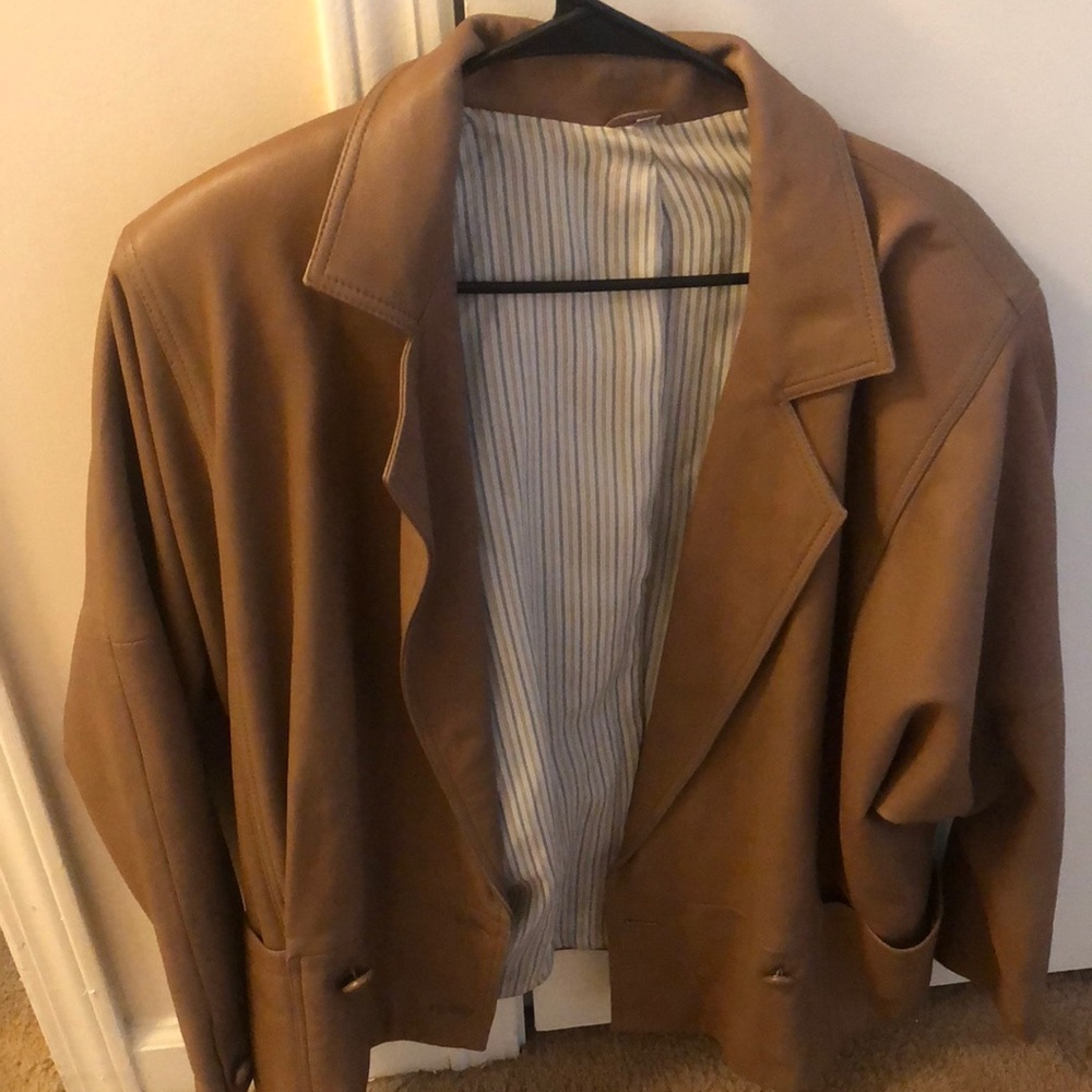 Tan Letter jacket